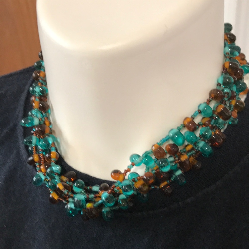 Necklace and earrings